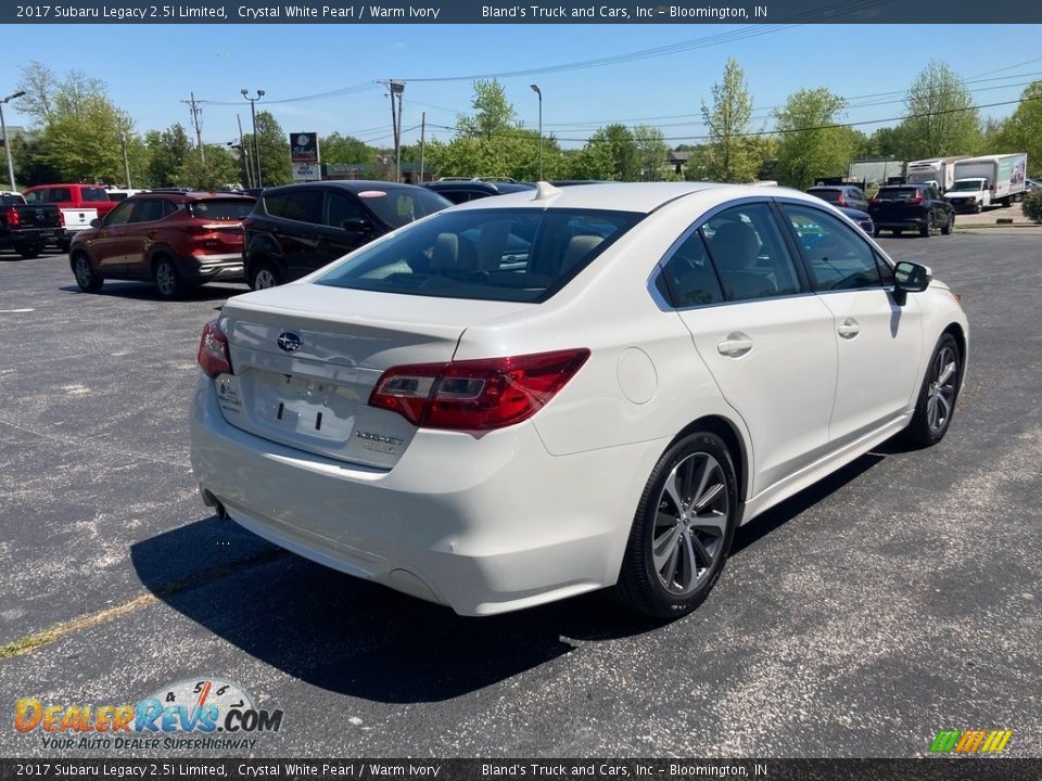 2017 Subaru Legacy 2.5i Limited Crystal White Pearl / Warm Ivory Photo #6