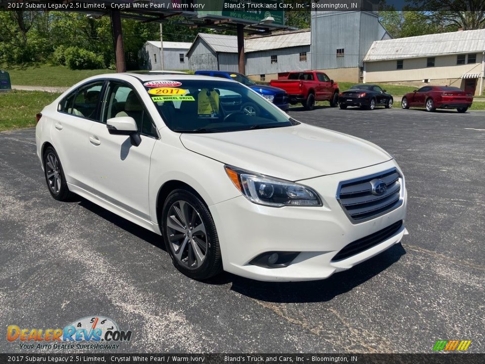 2017 Subaru Legacy 2.5i Limited Crystal White Pearl / Warm Ivory Photo #7