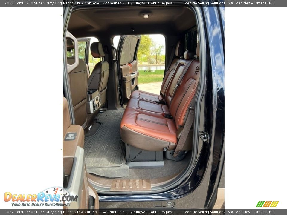 Rear Seat of 2022 Ford F350 Super Duty King Ranch Crew Cab 4x4 Photo #12