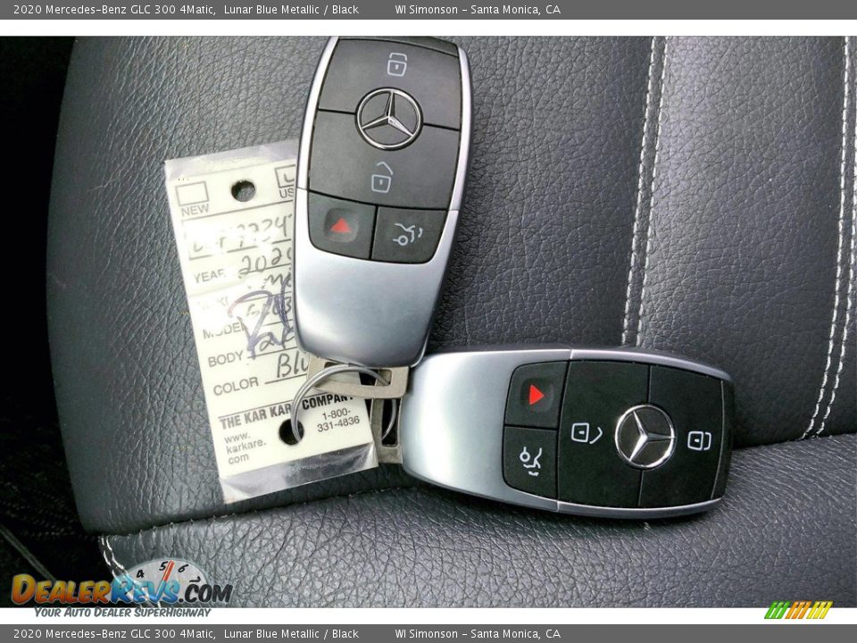2020 Mercedes-Benz GLC 300 4Matic Lunar Blue Metallic / Black Photo #11