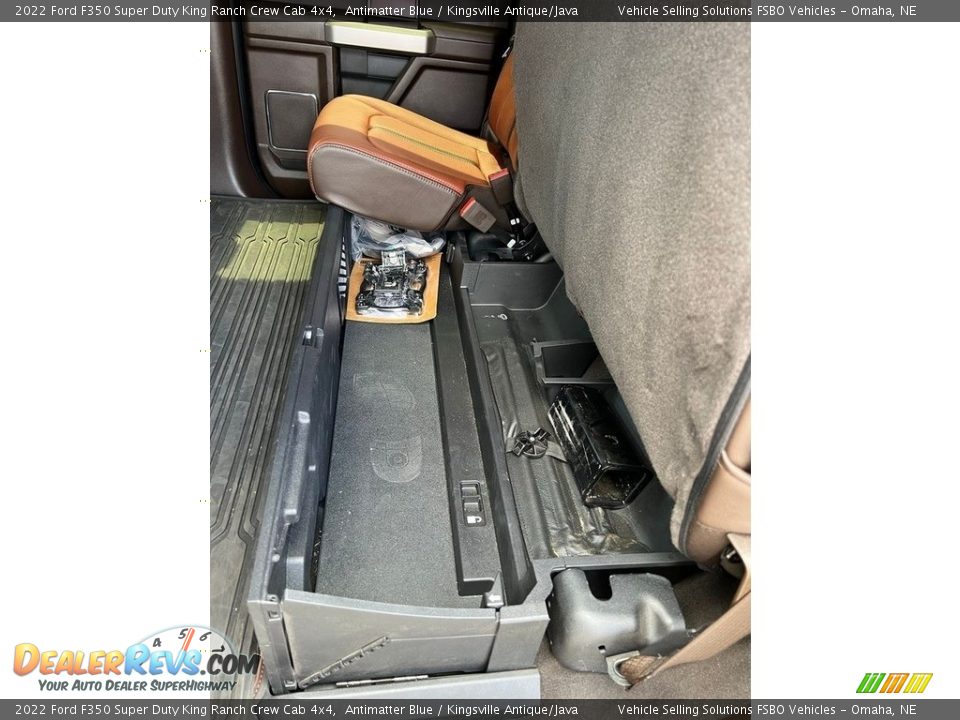 Rear Seat of 2022 Ford F350 Super Duty King Ranch Crew Cab 4x4 Photo #13