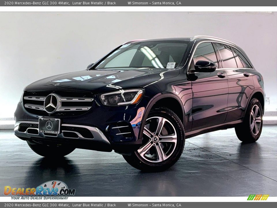 2020 Mercedes-Benz GLC 300 4Matic Lunar Blue Metallic / Black Photo #12