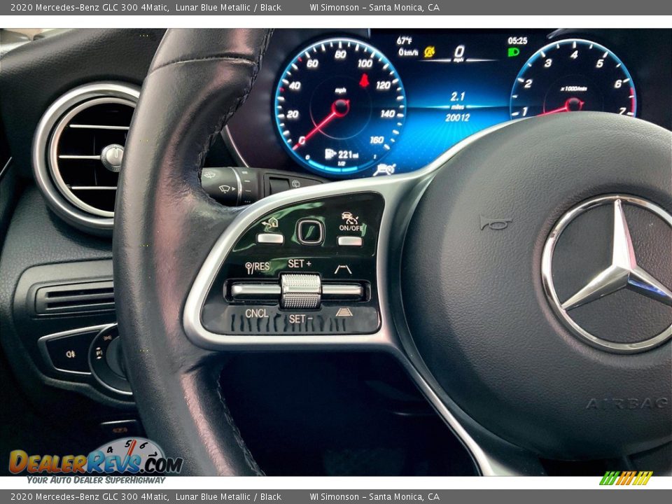 2020 Mercedes-Benz GLC 300 4Matic Lunar Blue Metallic / Black Photo #21