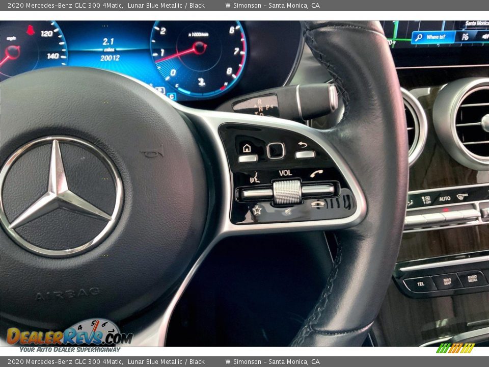 2020 Mercedes-Benz GLC 300 4Matic Lunar Blue Metallic / Black Photo #22