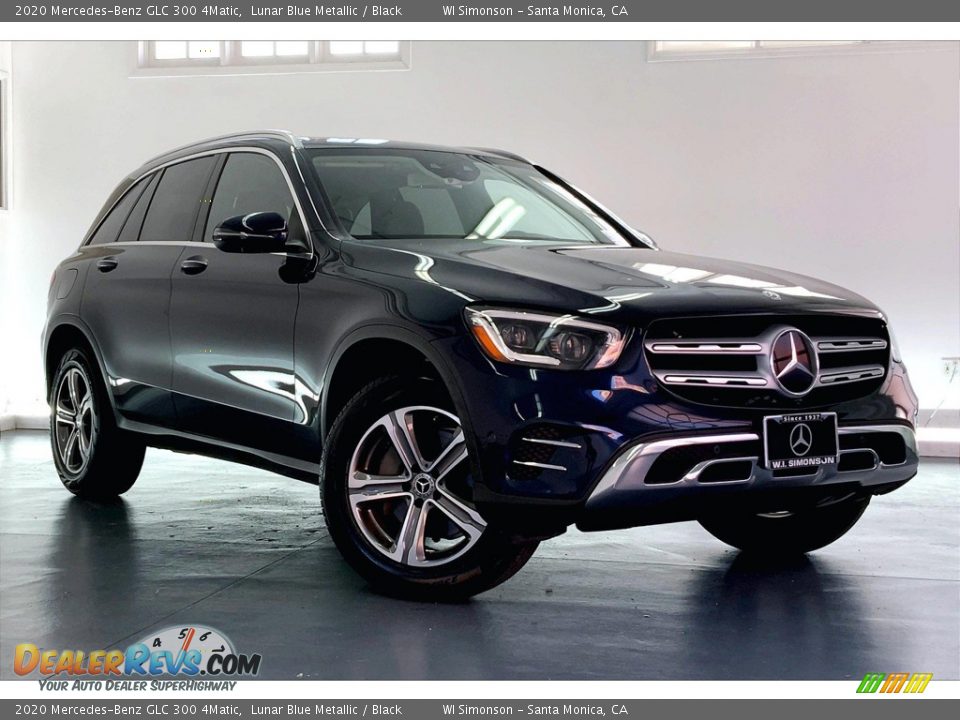 2020 Mercedes-Benz GLC 300 4Matic Lunar Blue Metallic / Black Photo #34