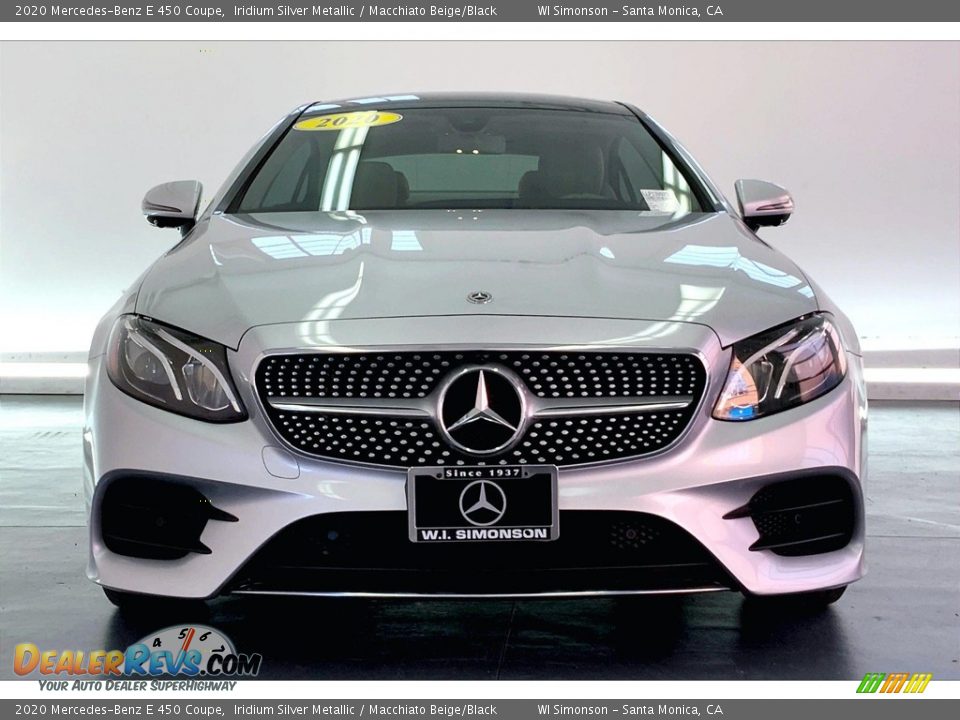 2020 Mercedes-Benz E 450 Coupe Iridium Silver Metallic / Macchiato Beige/Black Photo #2
