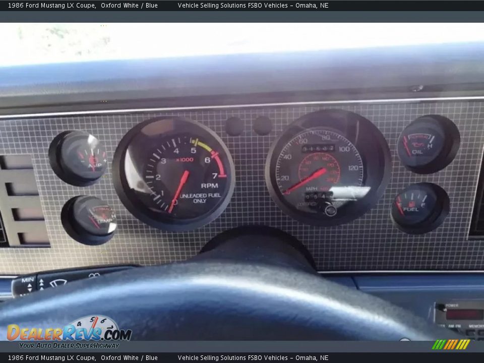 1986 Ford Mustang LX Coupe Gauges Photo #11