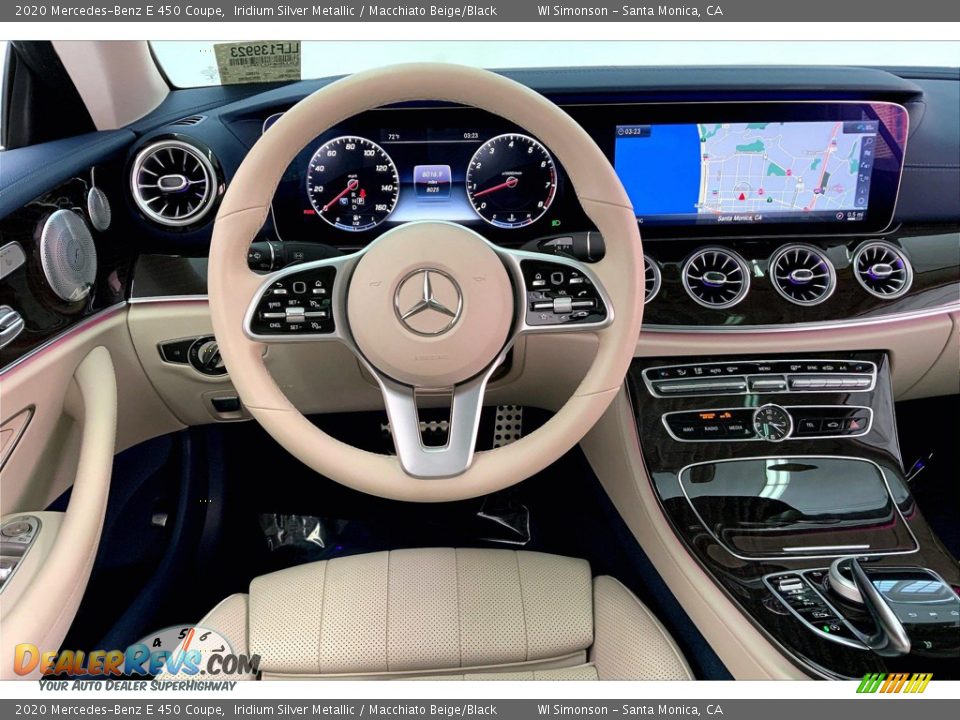 2020 Mercedes-Benz E 450 Coupe Iridium Silver Metallic / Macchiato Beige/Black Photo #4