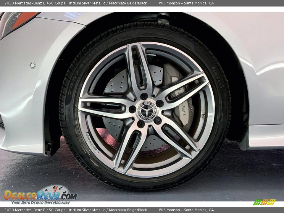 2020 Mercedes-Benz E 450 Coupe Iridium Silver Metallic / Macchiato Beige/Black Photo #8