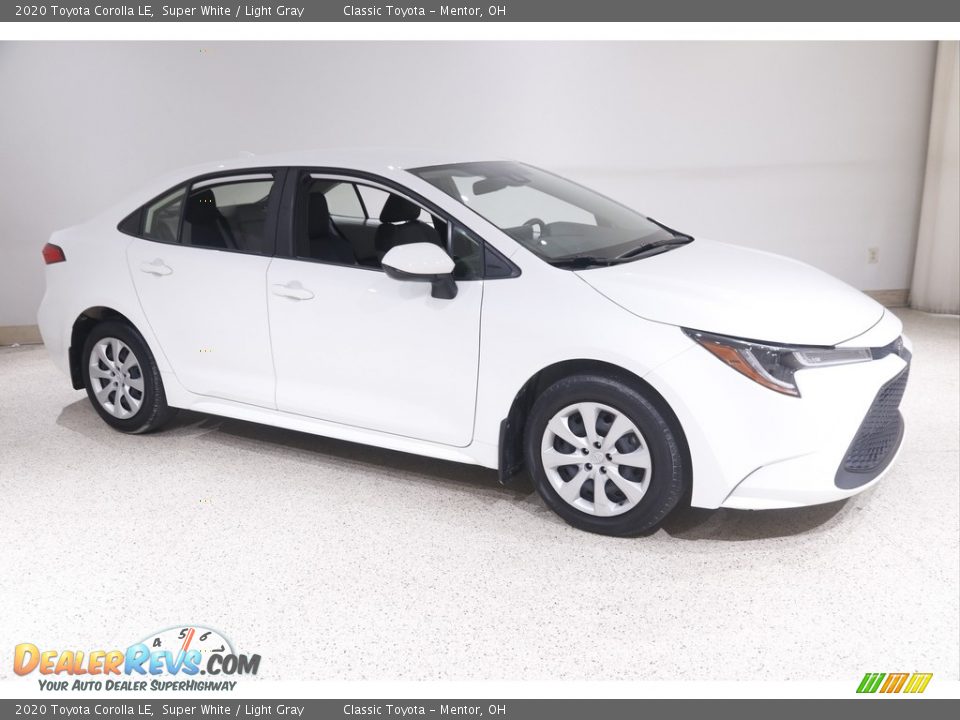 2020 Toyota Corolla LE Super White / Light Gray Photo #1