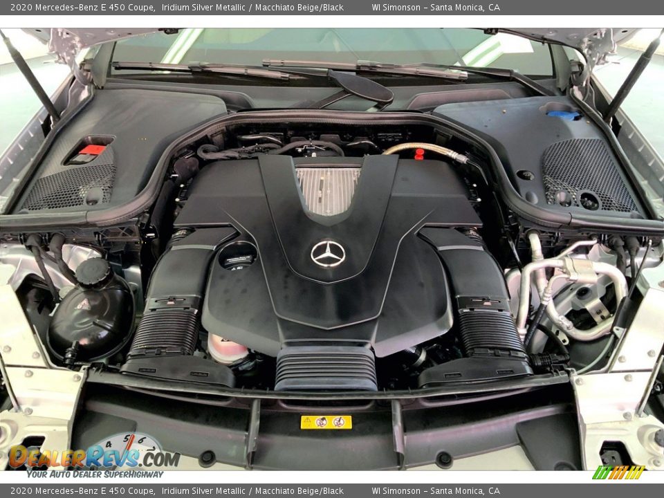 2020 Mercedes-Benz E 450 Coupe Iridium Silver Metallic / Macchiato Beige/Black Photo #9