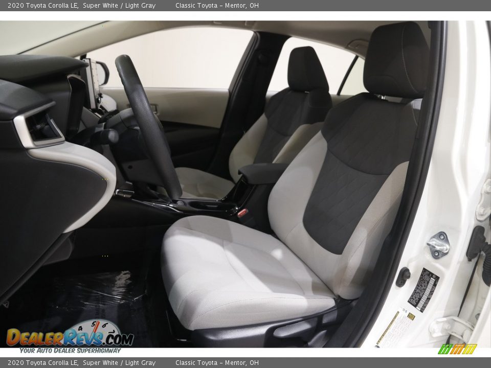 2020 Toyota Corolla LE Super White / Light Gray Photo #5
