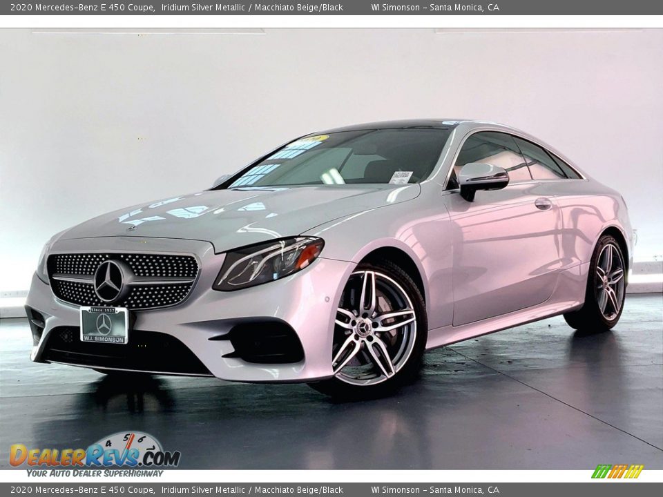 2020 Mercedes-Benz E 450 Coupe Iridium Silver Metallic / Macchiato Beige/Black Photo #12