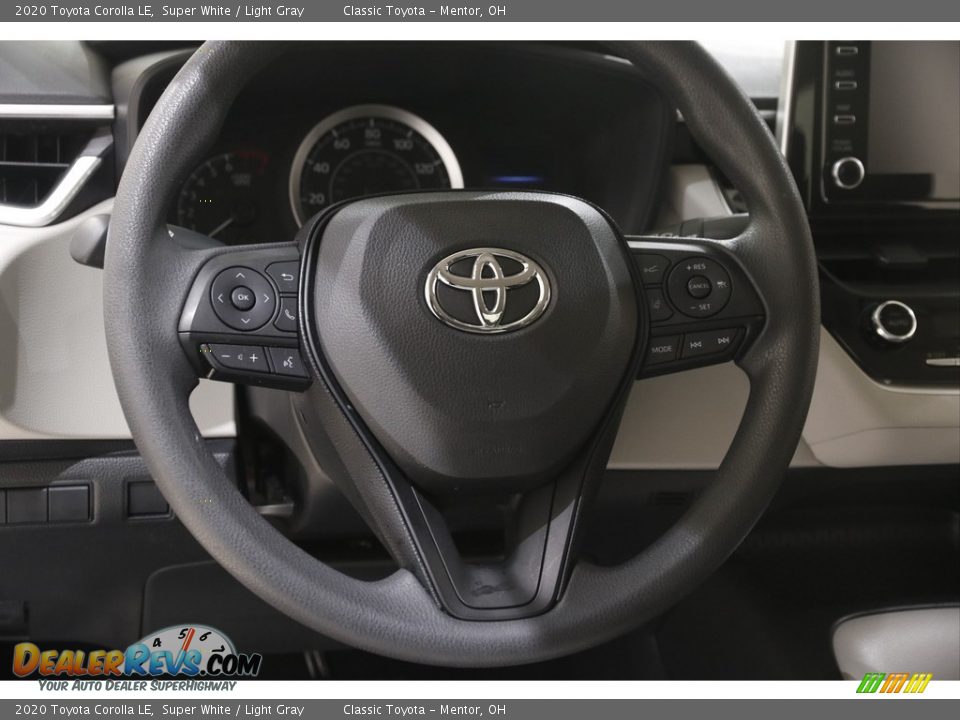 2020 Toyota Corolla LE Super White / Light Gray Photo #7