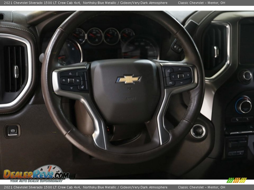 2021 Chevrolet Silverado 1500 LT Crew Cab 4x4 Northsky Blue Metallic / Gideon/Very Dark Atmosphere Photo #7