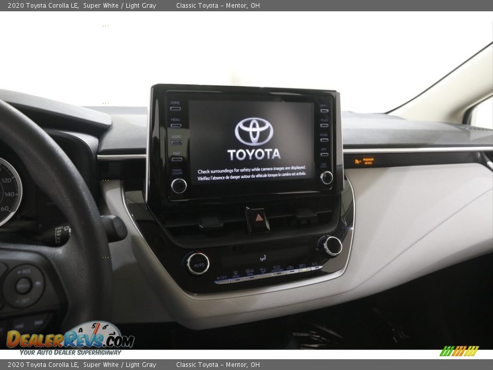2020 Toyota Corolla LE Super White / Light Gray Photo #9