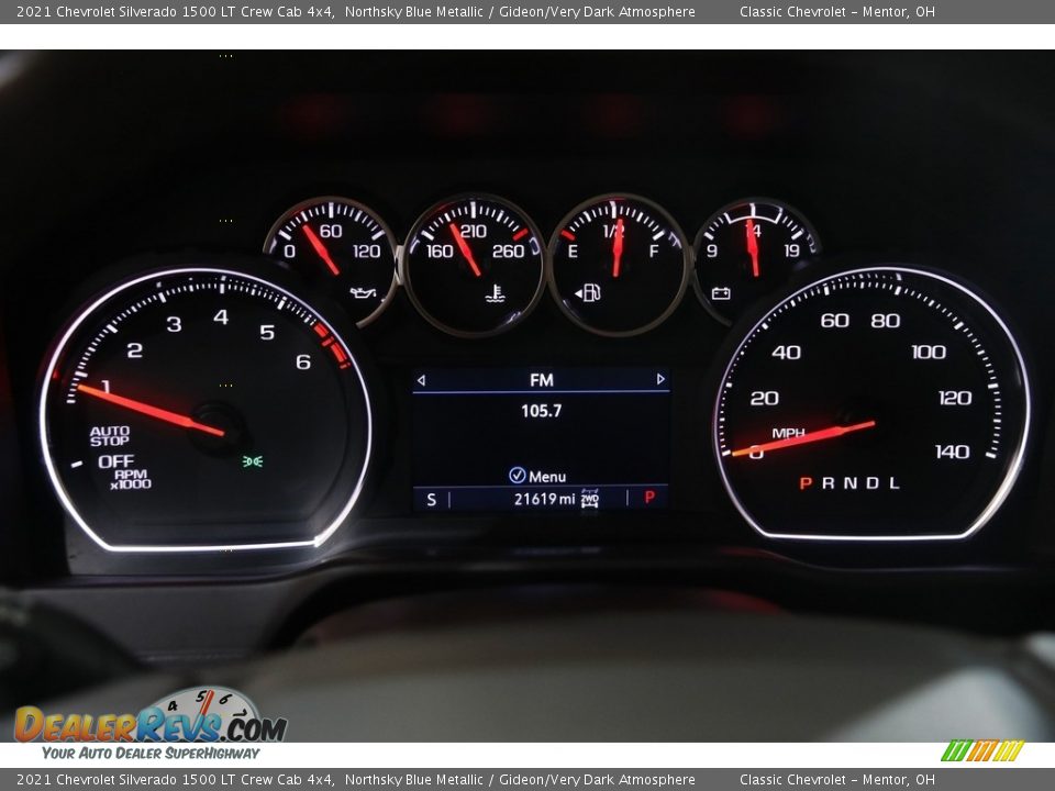 2021 Chevrolet Silverado 1500 LT Crew Cab 4x4 Gauges Photo #10