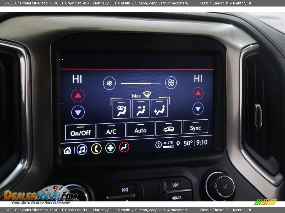 Controls of 2021 Chevrolet Silverado 1500 LT Crew Cab 4x4 Photo #12