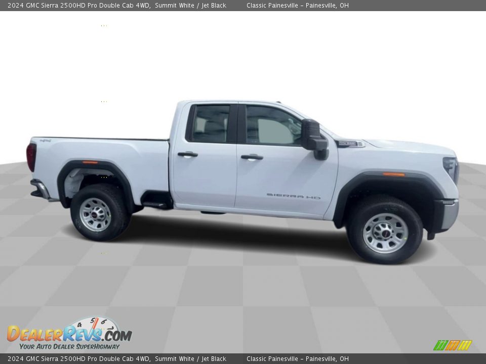 2024 GMC Sierra 2500HD Pro Double Cab 4WD Summit White / Jet Black Photo #9