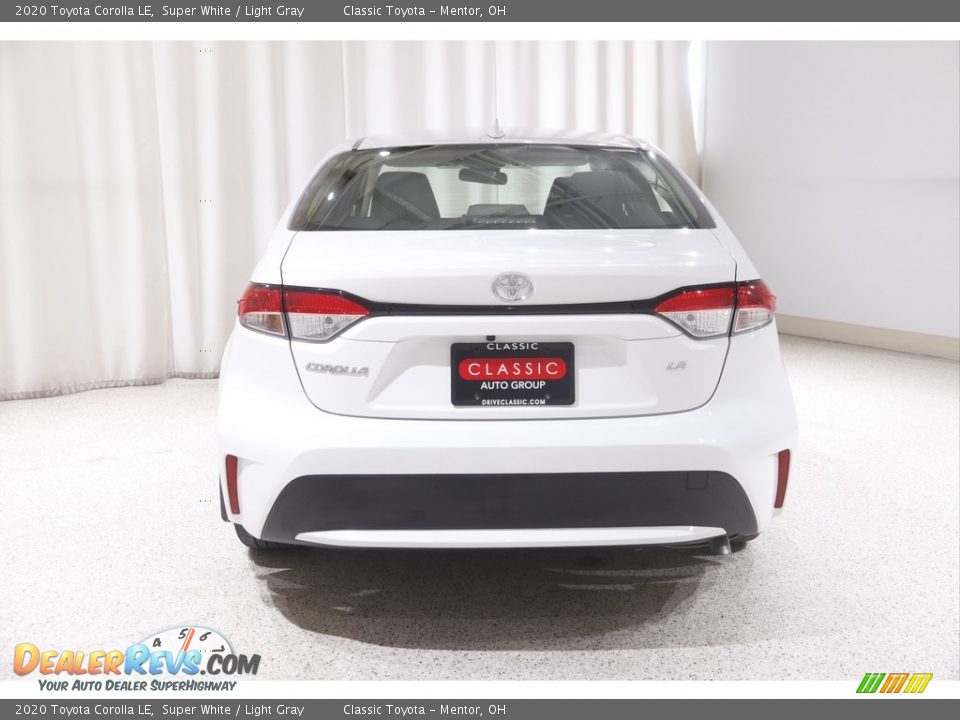 2020 Toyota Corolla LE Super White / Light Gray Photo #16