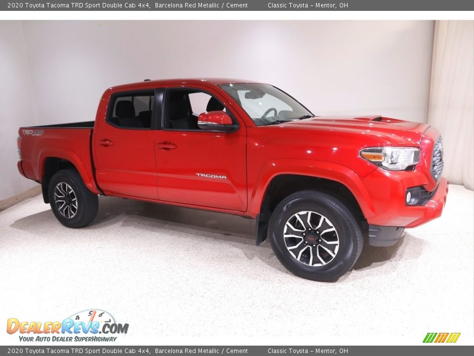 2020 Toyota Tacoma TRD Sport Double Cab 4x4 Barcelona Red Metallic / Cement Photo #1