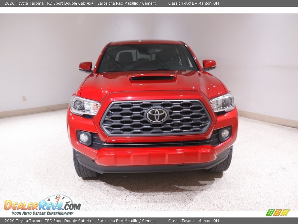2020 Toyota Tacoma TRD Sport Double Cab 4x4 Barcelona Red Metallic / Cement Photo #2