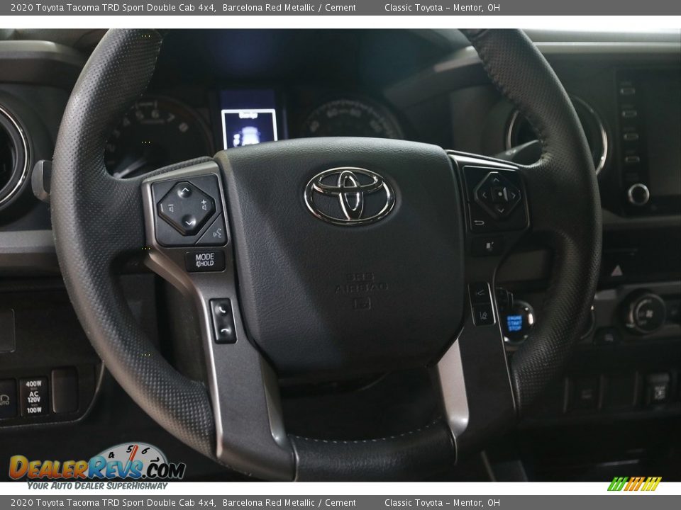 2020 Toyota Tacoma TRD Sport Double Cab 4x4 Barcelona Red Metallic / Cement Photo #7