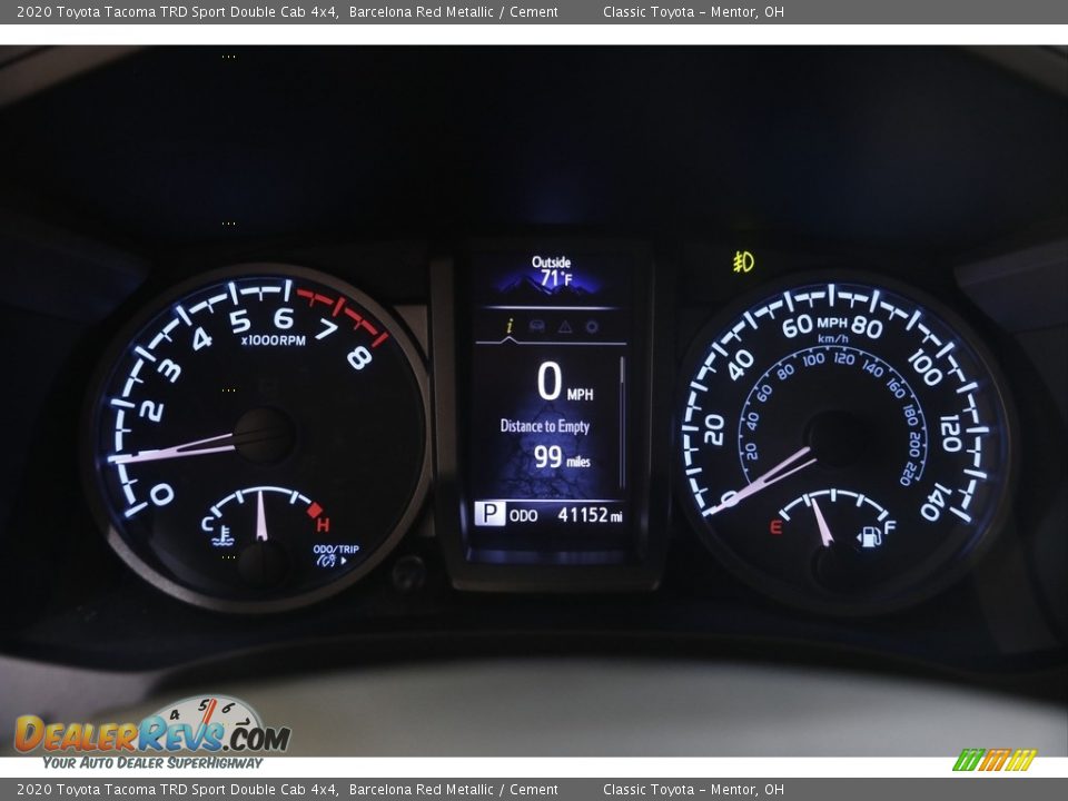 2020 Toyota Tacoma TRD Sport Double Cab 4x4 Barcelona Red Metallic / Cement Photo #8