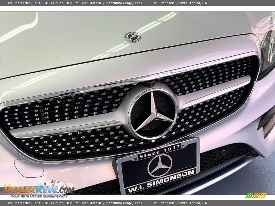 2020 Mercedes-Benz E 450 Coupe Iridium Silver Metallic / Macchiato Beige/Black Photo #30