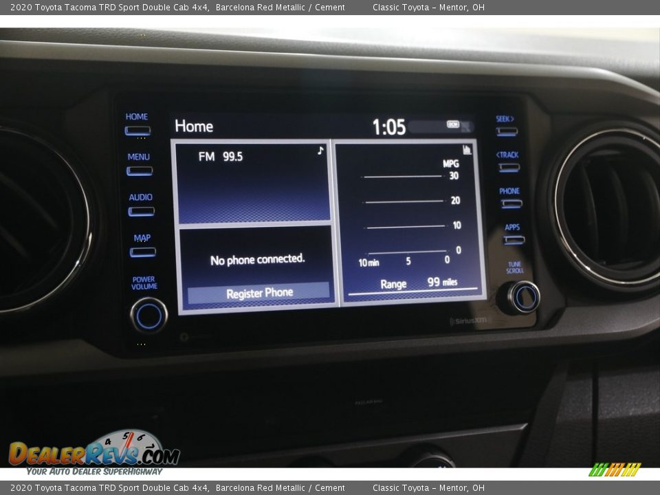 2020 Toyota Tacoma TRD Sport Double Cab 4x4 Barcelona Red Metallic / Cement Photo #10