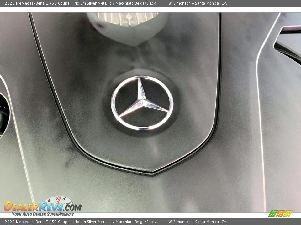 2020 Mercedes-Benz E 450 Coupe Iridium Silver Metallic / Macchiato Beige/Black Photo #32