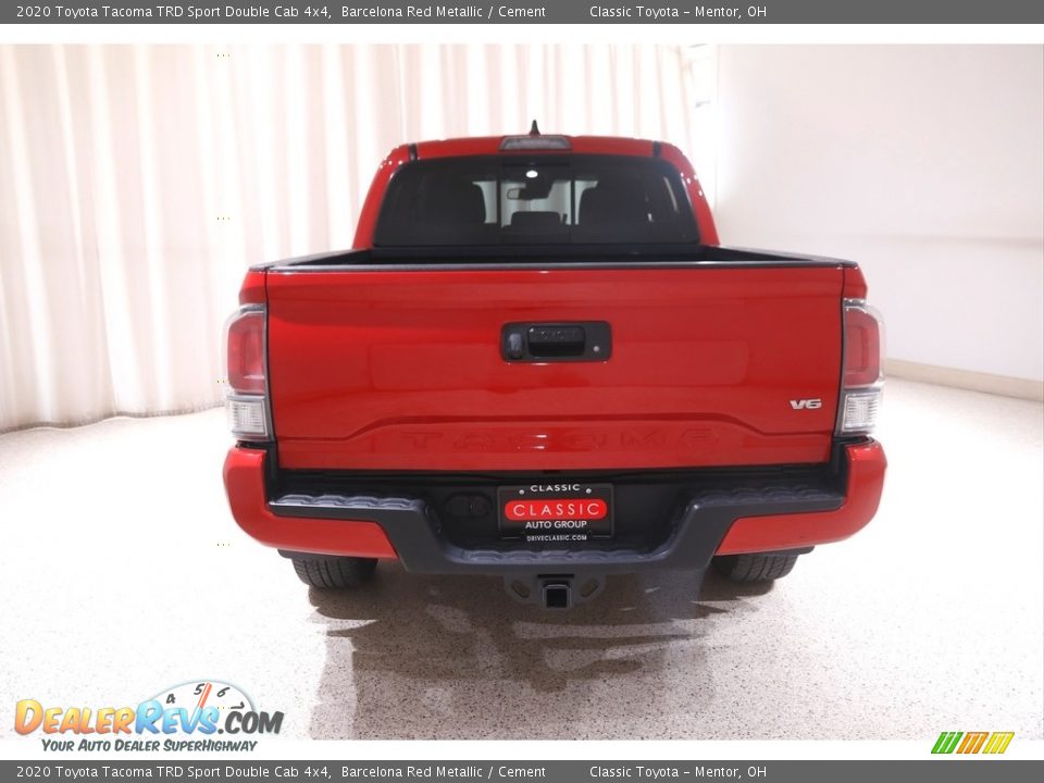 2020 Toyota Tacoma TRD Sport Double Cab 4x4 Barcelona Red Metallic / Cement Photo #17