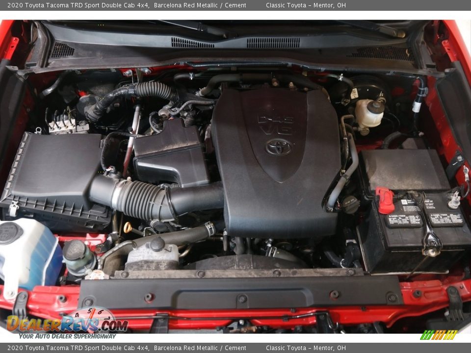 2020 Toyota Tacoma TRD Sport Double Cab 4x4 Barcelona Red Metallic / Cement Photo #18