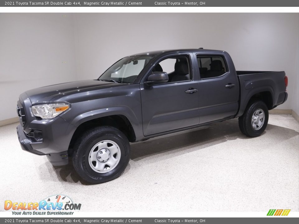 2021 Toyota Tacoma SR Double Cab 4x4 Magnetic Gray Metallic / Cement Photo #3