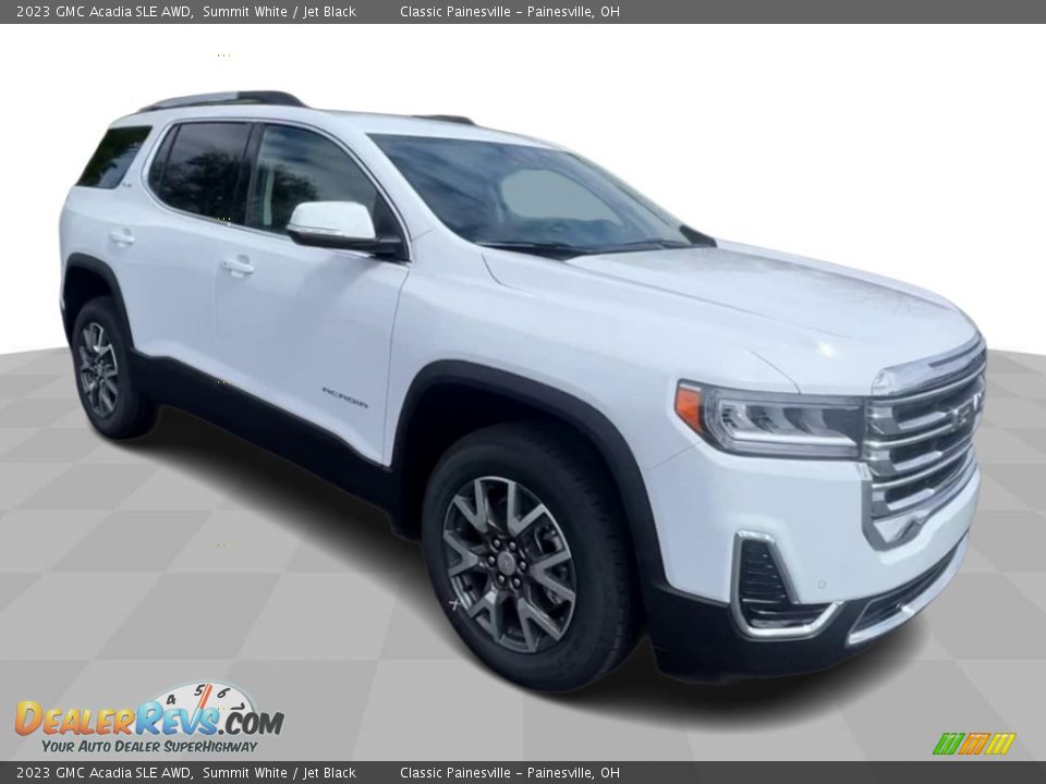 2023 GMC Acadia SLE AWD Summit White / Jet Black Photo #2