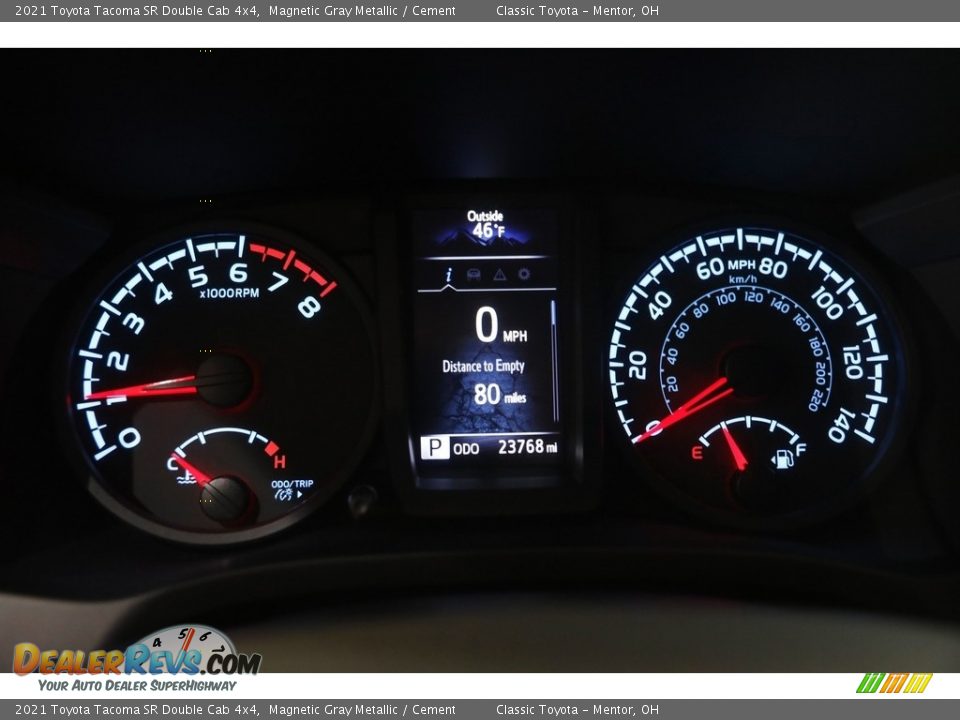 2021 Toyota Tacoma SR Double Cab 4x4 Magnetic Gray Metallic / Cement Photo #8