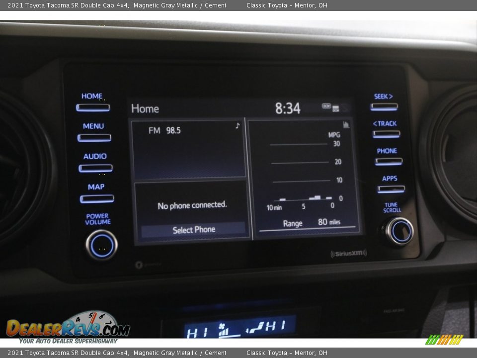 2021 Toyota Tacoma SR Double Cab 4x4 Magnetic Gray Metallic / Cement Photo #10