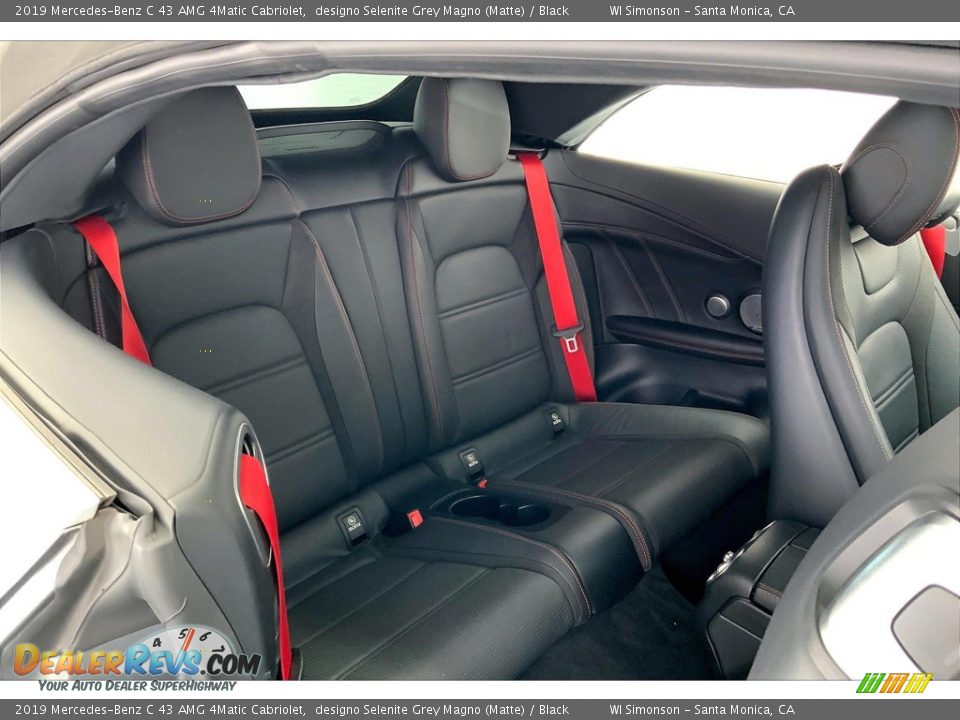 Rear Seat of 2019 Mercedes-Benz C 43 AMG 4Matic Cabriolet Photo #19