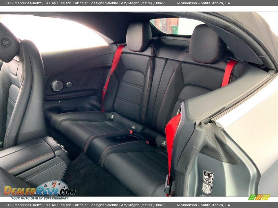 Rear Seat of 2019 Mercedes-Benz C 43 AMG 4Matic Cabriolet Photo #20