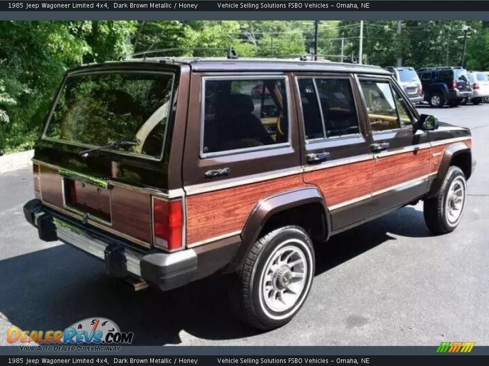 1985 Jeep Wagoneer Limited 4x4 Dark Brown Metallic / Honey Photo #29