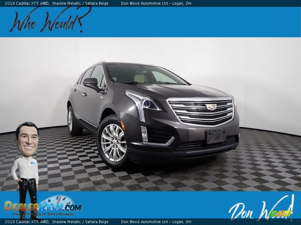 2019 Cadillac XT5 AWD Shadow Metallic / Sahara Beige Photo #1