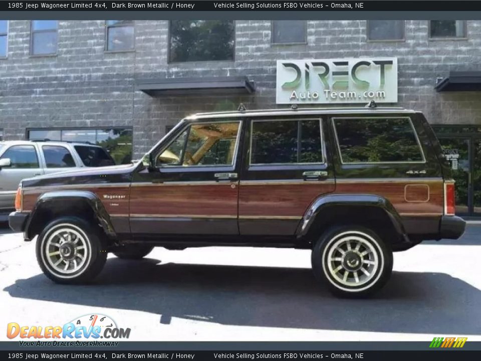 1985 Jeep Wagoneer Limited 4x4 Dark Brown Metallic / Honey Photo #34