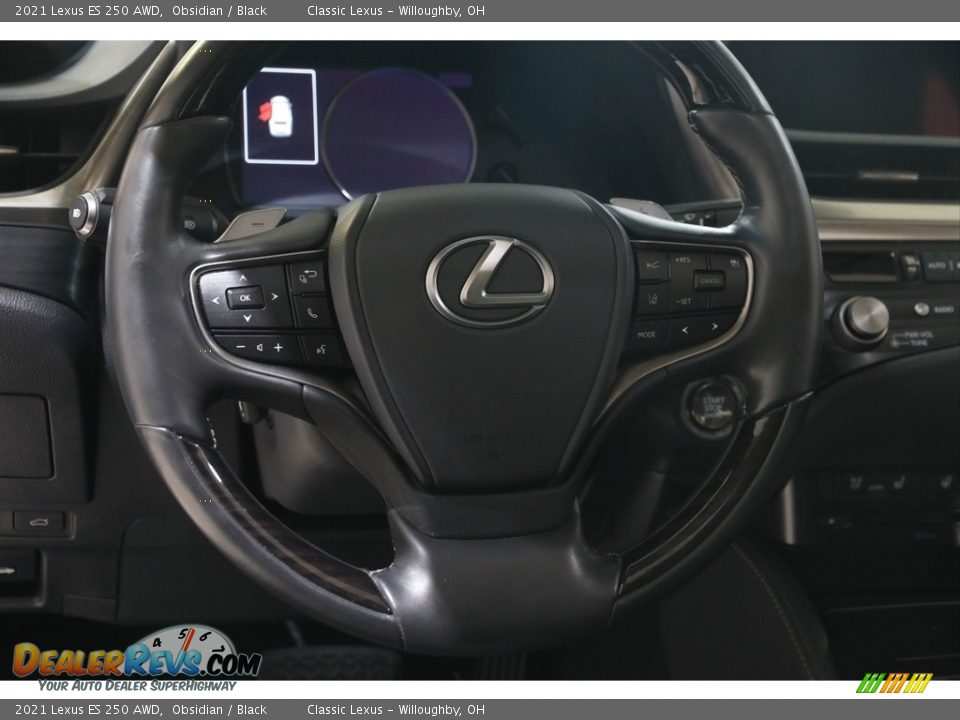 2021 Lexus ES 250 AWD Obsidian / Black Photo #7