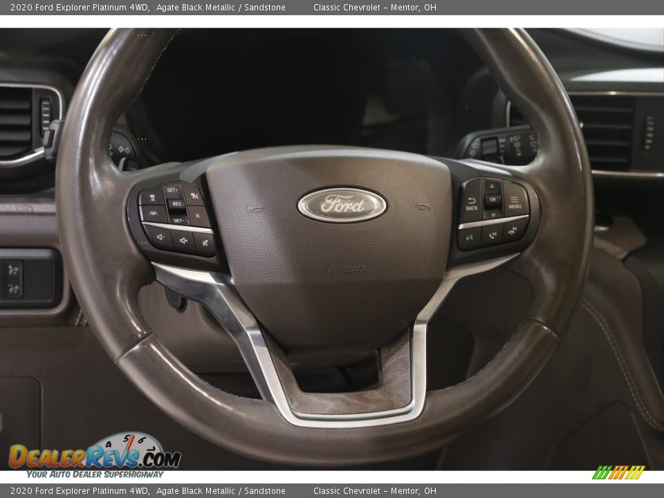 2020 Ford Explorer Platinum 4WD Steering Wheel Photo #8