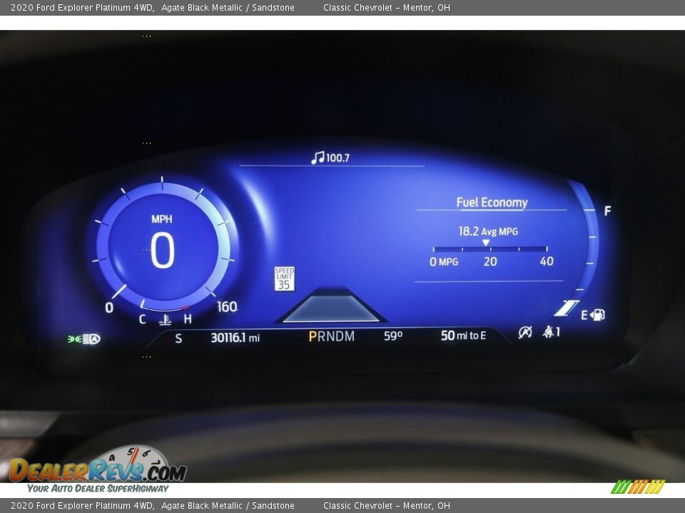 2020 Ford Explorer Platinum 4WD Gauges Photo #9