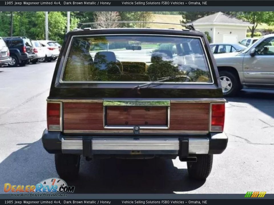 1985 Jeep Wagoneer Limited 4x4 Dark Brown Metallic / Honey Photo #36