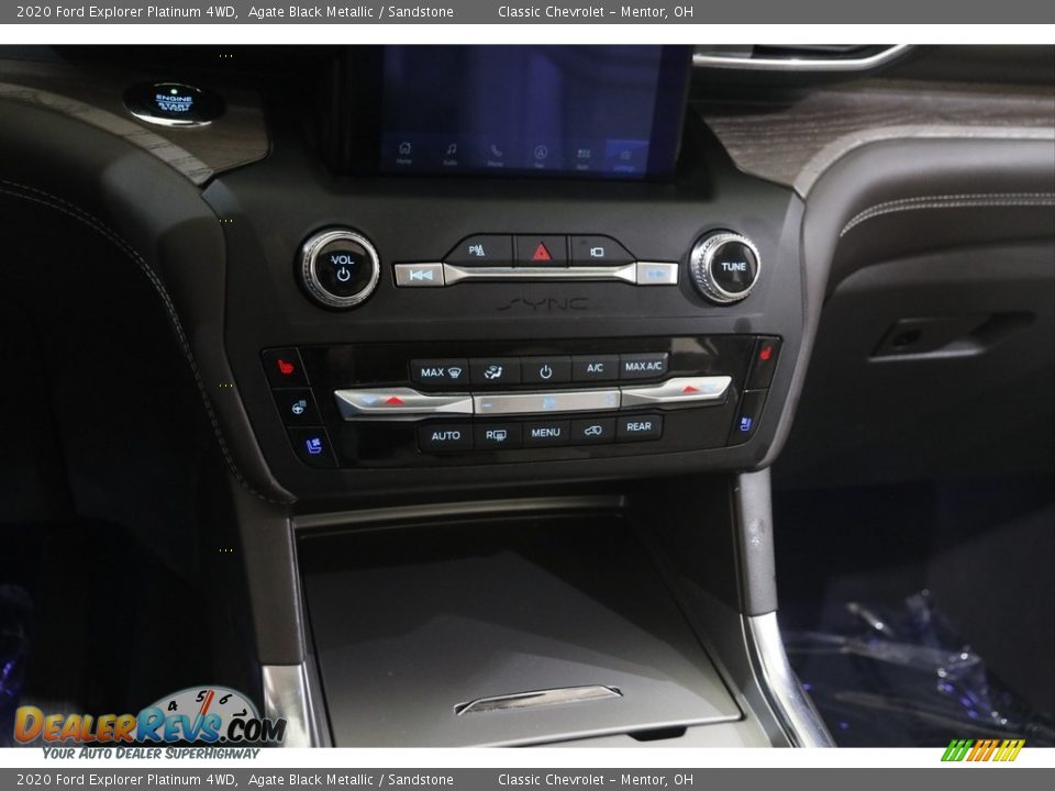 2020 Ford Explorer Platinum 4WD Agate Black Metallic / Sandstone Photo #14