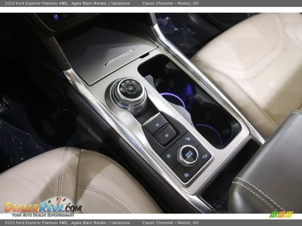 2020 Ford Explorer Platinum 4WD Agate Black Metallic / Sandstone Photo #15