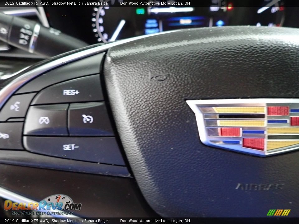 2019 Cadillac XT5 AWD Shadow Metallic / Sahara Beige Photo #17