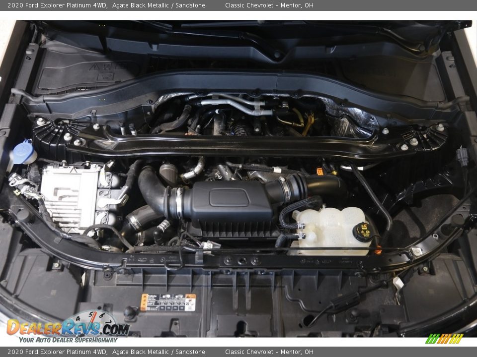 2020 Ford Explorer Platinum 4WD Agate Black Metallic / Sandstone Photo #22